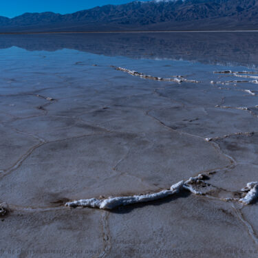 Lake Manly evaporating with the heat index.