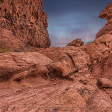Valley of Fire rock formation resembling a scorpion tail.