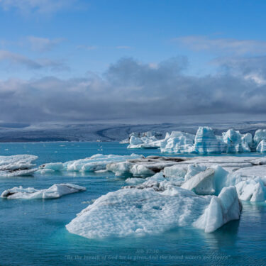 Melting icebergs in Iceland